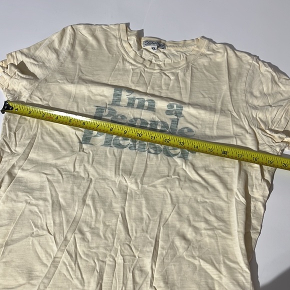 Lucky Brand vintage reverse screenprint tee t-shirt XL I'm a People Pleaser - Picture 5 of 7
